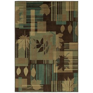 Shaw Living Linville 7 ft 9 in x 10 ft 10 in Rectangular Brown Transitional Area Rug