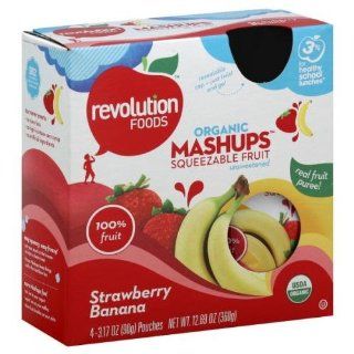 Revolution Foods, Fruit Mashup Strwbry Bnna, 12.68 OZ (Pack of 3)  Baby Food Fruit  Grocery & Gourmet Food