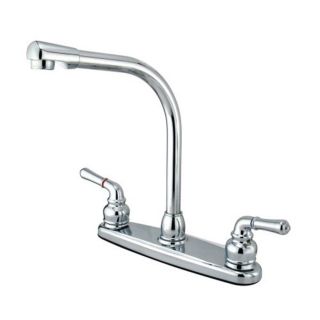 Elements of Design Magellan Chrome 2 Handle High Arc Kitchen Faucet