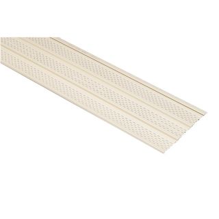 White Triple Vented Soffit (Common 12 in x 12 ft; Actual 12 in x 12 ft)