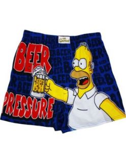 The Simpsons Homer Beer Pressure Men's Boxer Shorts, Multi, Small Clothing