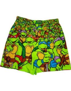 Teenage Mutant Ninja Turtles All Over Men's Boxer Shorts, Multi, Large Clothing