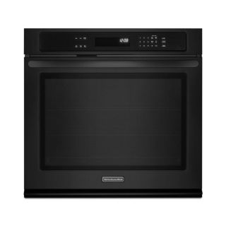 KitchenAid Architect II 27 in Self Cleaning Single Electric Wall Oven (Black)