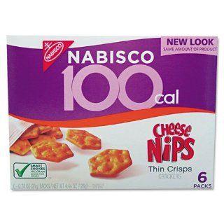Nabisco Products   Nabisco   100 Calorie Cheese Nips Crackers, 6/Box   Sold As 1 Box   Contains zero trans fat.   Cheddar flavor.    Office Filing Supplie 