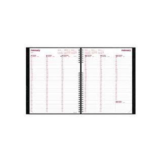 Rediform Office Products Products   Weekly Planner, Hardcover, Weekday Schedule, 11"x8 1/2", Black   Sold as 1 EA   Weekly planner features a hard cover and CoilPRO twin wire binding for durability. Two page per week spreads include an appointmen