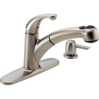 Delta Palo Stainless Pull Out Kitchen Faucet