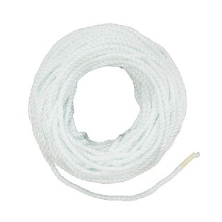 Lehigh 3/8 in x 100 ft White Twisted Nylon Rope