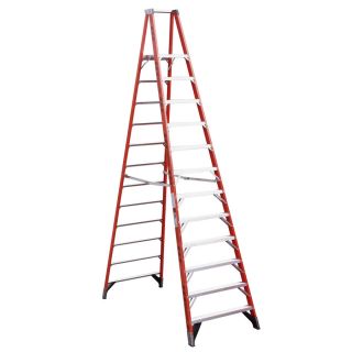 Werner 12 ft Fiberglass 300 lb Type IA Platform Ladder