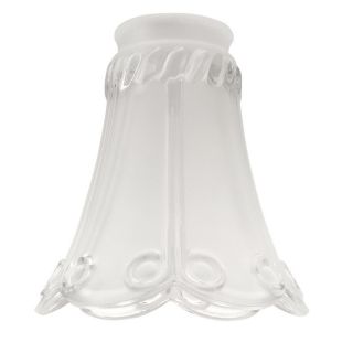 Harbor Breeze 4 1/4 in Frosted Clear Vanity Light Glass