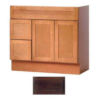 Insignia Crest 36 in x 21 in Java Transitional Bathroom Vanity