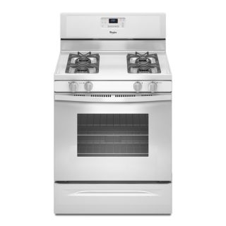 Whirlpool 30 in Freestanding 5 cu ft Self Cleaning Gas Range (White)