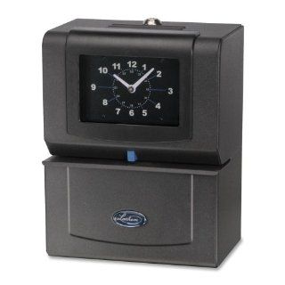 Automatic Time Clock, Month/Date/AM/PM/Minutes, Charcoal 