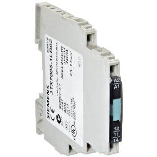 Siemens 3TX7005 1LB02 Interface Relay, Cannot Be Plugged In, Narrow Design, Cage Clamp Terminal, Output Interface With Relay Output, Hard Gold Plated Contacts, 1 CO Contact, Width, 24VAC/DC Control Supply Voltage Din Mount Relays Industrial & Scienti