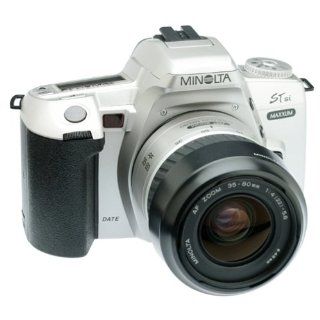 Minolta Maxxum STsi Panorama Date 35mm SLR Camera Kit with 35 80mm Lens  Slr Film Cameras  Camera & Photo