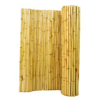 Backyard X Scapes 1 in Dia x 4 ft H x 8 ft L Natural Rolled Bamboo Fencing