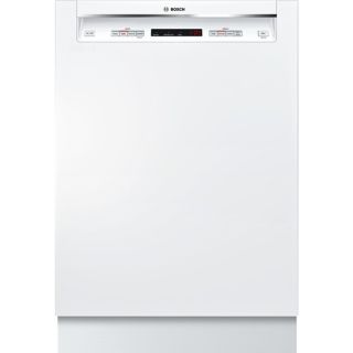 Bosch 300 Series 24 in 46 Decibel Built In Dishwasher with Stainless Steel Tub (White) ENERGY STAR