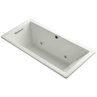 KOHLER Underscore 66 in L x 32 in W x 22 in H Dune Rectangular Air Bath