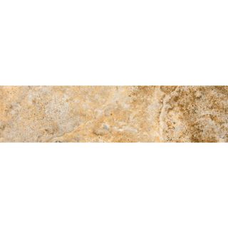 FLOORS 2000 Vitality Fire Multicolor Glazed Porcelain Indoor/Outdoor Bullnose Tile (Common 3 in x 12 in; Actual 3 in x 11.92 in)