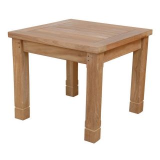 Anderson Teak South Bay 22 in x 22 in Teak Square Patio Side Table