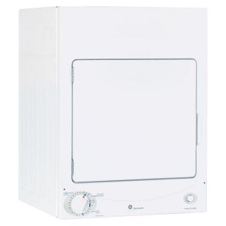 GE 3.6 cu ft Electric Dryer (White on White)