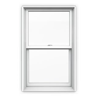 JELD WEN 30 1/8 in x 40 3/4 in Tradition Series Aluminum Clad Double Pane New Construction Double Hung Window