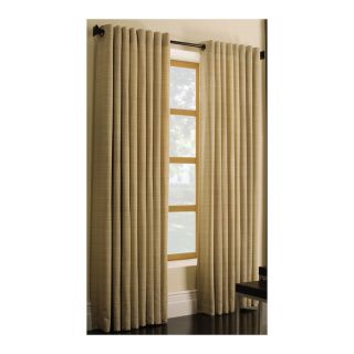 Style Selections Marsden 63 in L Solid Gold Grommet Window Curtain Panel
