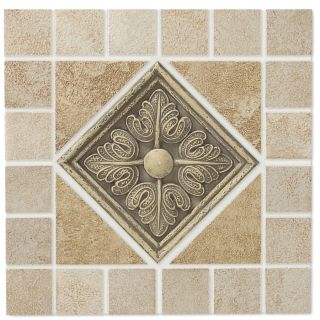 GBI Tile & Stone Inc. Sienna Collection Mixed / Glazed Glazed Porcelain Square Accent Tile (Common 6 in x 6 in; Actual 5.87 in x 5.87 in)