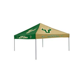 Logo Chairs Checkerboard Tent 9 ft W x 9 ft L Square Green and Gold Standard Canopy