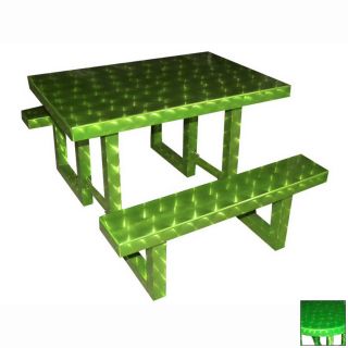 Ofab Cast Aluminum Rectangle Picnic Table