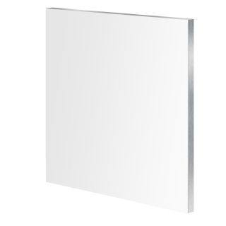 Novellini Smart Solutions 27.74 in H x 30.5 in W Rectangular Frameless Bathroom Mirror with Aluminum Hardware and Decorative Edges