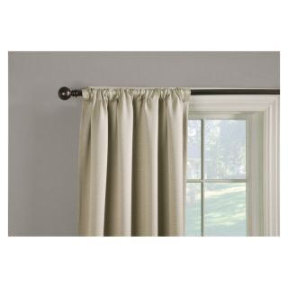 Style Selections Sonia 84 in L Solid Ivory Thermal Back Tab Window Curtain Panel