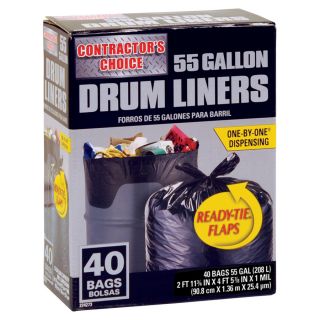 Contractors Choice 40 Count 55 Gallon Trash Bags