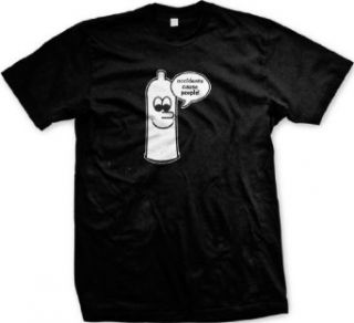 Accidents Cause People T shirt, Funny Condom T shirt Novelty T Shirts Clothing