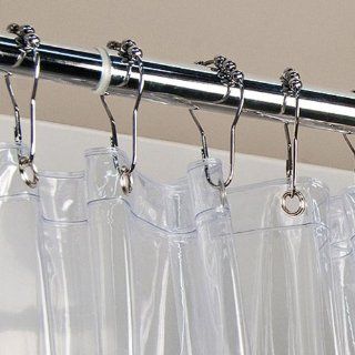 Hoter PVC Waterproof Shower Curtain, Clear In 4 Different Sizes   H240   Shower Curtain Rings
