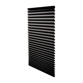 Redi Shade 48 in W x 72 in L Black Blackout Cordless Paper Pleated Shade