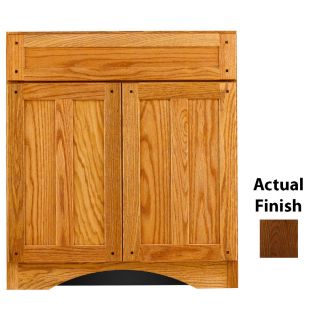 KraftMaid Cottage 36 in x 21 7/8 in Cognac Casual Bathroom Vanity