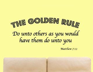 The Golden Rule   Do Unto Others as You Would Have Them Do Unto You   Matthew 712 Bible Scripture Christian Vinyl Wall Art Quote   Wall Decor Stickers