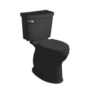 American Standard Black 1.28 GPF (4.85 LPF) 12 in Rough In WaterSense Round 2 Piece Comfort Height Toilet