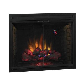 38.9 in Black Electric Fireplace Firebox