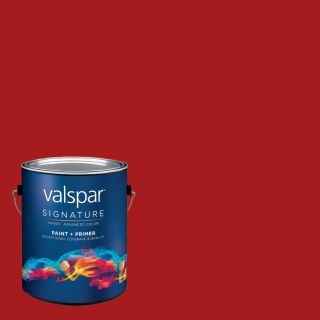 Creative Ideas for Color by Valspar 122.03 fl oz Interior Eggshell Pomegranate Red Latex Base Paint and Primer in One with Mildew Resistant Finish