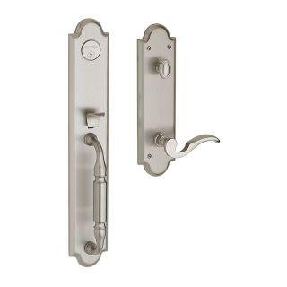BALDWIN Devonshire Satin Nickel Residential Single Lock Door Handleset