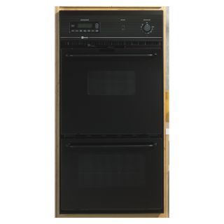 Maytag Self Cleaning Double Electric Wall Oven (Black) (Common 24 in; Actual 23.875 in)