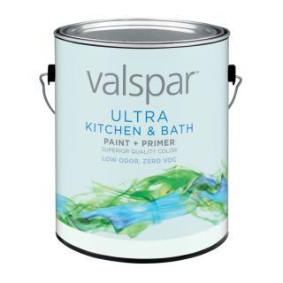 Valspar Ultra 128 fl oz Interior Soft Gloss Kitchen and Bath Tintable Base Latex Base Paint and Primer in One