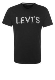 Levis®   STANDARD GRAPHIC CREW GOOD/BETTER   Print T shirt   black