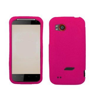 Soft Skin Case Fits HTC 6425 Vigor, ThunderBolt 2 Solid Hot Pink Skin Verizon (does not fit ThunderBolt I) Cell Phones & Accessories