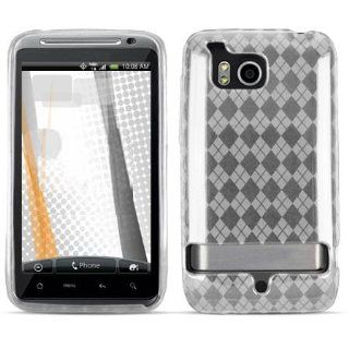 Soft Skin Case Fits HTC 6400 Thunderbolt, Incredible HD Diamond Pattern Clear TPU Verizon (does not fit ThunderBolt 2) Cell Phones & Accessories