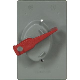 Cooper Wiring Devices Non Metallic Gray 1 Outlet Weatherproof Electrical Outlet Cover