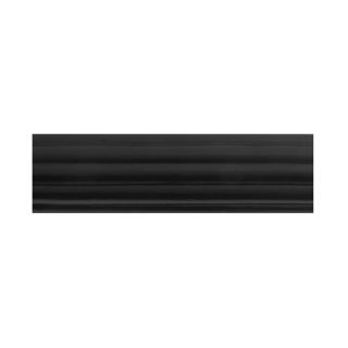 allen + roth 96 Fluted Black Wood Curtain Rod