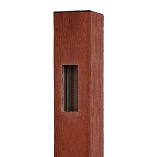 Woodshades 4 in x 4 in x 8 ft Redwood Composite Fence Post