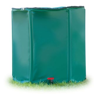 STC 156 Gallon Green Plastic Rain Barrel with Spigot